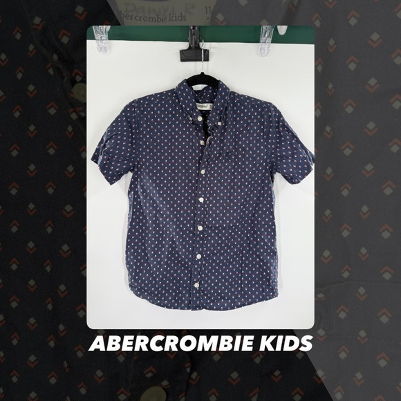 EUC Abercrombie Kids Geometric Button Down Shirt - Picture 1 of 6